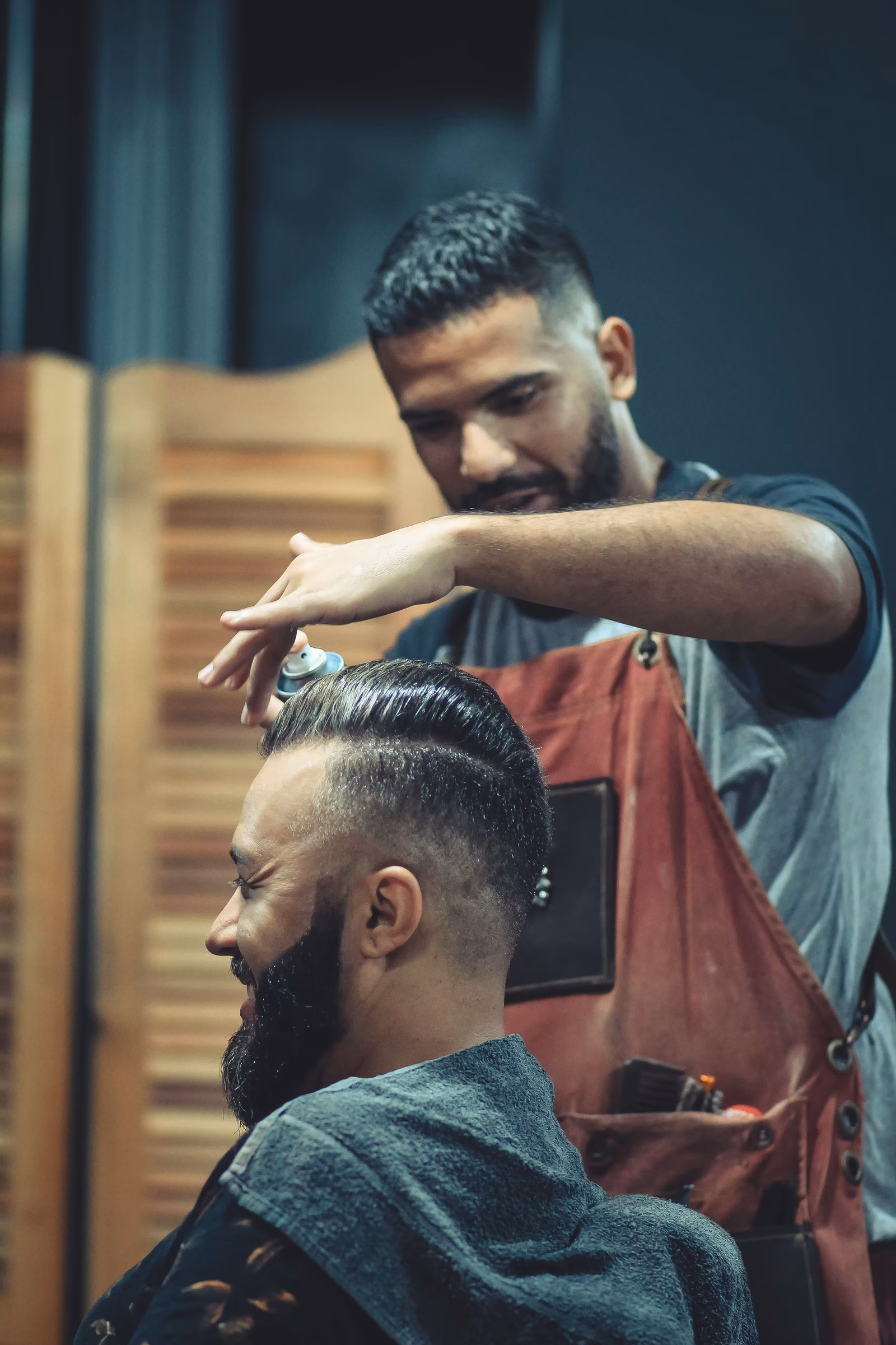 L'équipe au travail chez Barber 93